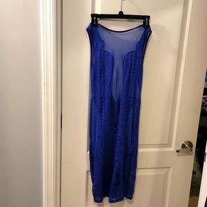 Royal blue shear dress
